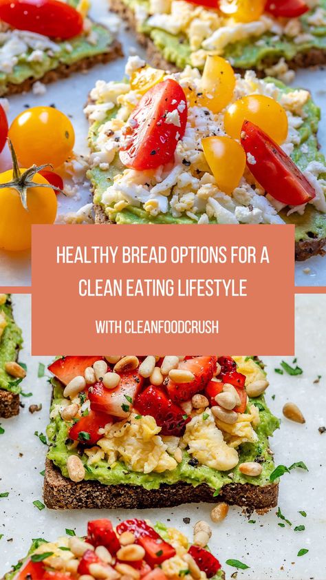 The Healthiest Bread Options for a Clean Eating Lifestyle Clean Eating Bread, Cfc Recipes, Cleanfoodcrush Recipes, Healthiest Bread, Diet Bread, Food Knowledge, No Bread Diet, Clean Foods, Clean Eating Lifestyle