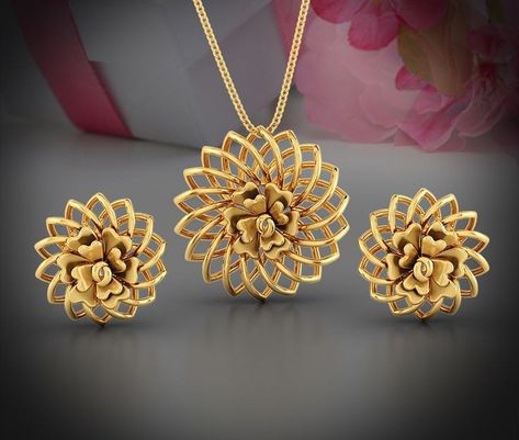 Pendent Set Gold, Gold Pendent Set, Gold Jewellery Set, Earrings Latest, Mandala Gold, Layered Gold Necklace, Gold Chain Pendant, Pendent Set, Gold Pendent