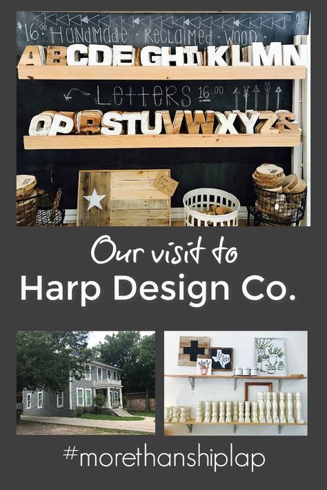 Harp Design Co. in Waco, Texas. Travel Decorations, Turned Candlesticks, Harp Design Co, Harp Design, Vacation Adventures, Wooden Chargers, Farmhouse Tables, Travel Bucket List Usa, Waco Texas