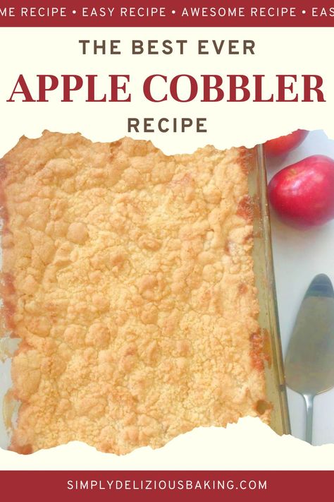 Small Batch Apple Cobbler, Best Apple Cobbler Recipe Ever, Double Crust Apple Cobbler, Paula Deen Apple Cobbler, Fresh Apple Cobbler Recipe, Apple Cobbler With Pie Crust, Best Apple Cobbler Recipe, Apple Cobbler Recipe Easy, Southern Cobbler