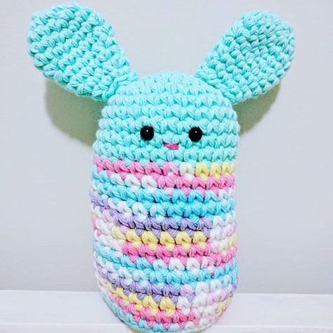 If you're looking for quick Easter projects, check out my Jellybean Bunny! On the blog (link in profile) and ravelry! . . . #ravelry #bunny #easter #crochet #eastergift #handmade #easterbunny #jellybeanbunny #amigurumi #sugarncreamyarn #crochetpattern Spring Amigurumi, Bean Bunny, Sugar N Cream Yarn, Crochet A Bear, Rabbit Ideas, Bear Ideas, Amigurumi Rabbit, Spring Pattern, Bunny Pattern