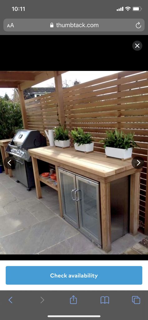 Adult Backyard Ideas, Easy Outdoor Kitchen, Diy Bbq Island, Patio Cabinet, Table Grill, Outdoor Grill Station, Patio Grill, Grill Island, Diy Bbq