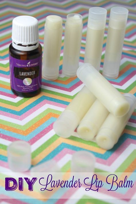 Chapstick Diy, Chapstick Recipe, Lavender Lip Balm, Essential Oil Lip Balm, Homemade Lip Balm Recipe, Lip Scrub Homemade, Diy Essential Oil Recipes, Sugar Scrub Homemade, Lip Balm Recipes