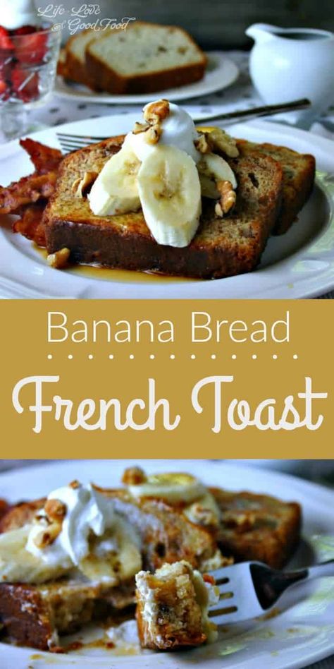 Banana Bread French Toast, Bread French, Bread French Toast, Easy French Toast Recipe, Banana French Toast, French Bread Recipe, Best French Toast, Brunch Dishes, French Toast Easy