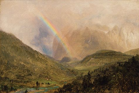 Hudson River School Paintings, Frederic Church, Berchtesgaden Germany, Frederic Edwin Church, Bavarian Alps, Edmund Dulac, Walter Crane, Hudson River School, Digital Art Gallery