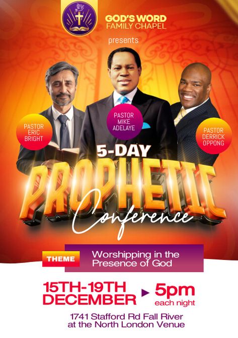 Prophetic Flyer Design, 31st Night, Church Conference, Conference Poster, Church Poster Design, Social Media Advertising Design, London Venues, Graphic Design Course, Church Poster