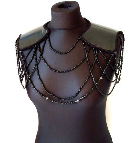 Pasta Costume, Cyberpunk Accessories, Steampunk Goth, Shoulder Jewelry, 18th Century Costume, Larp Costume, Fashion Journals, Steampunk Costume, Punk Outfits