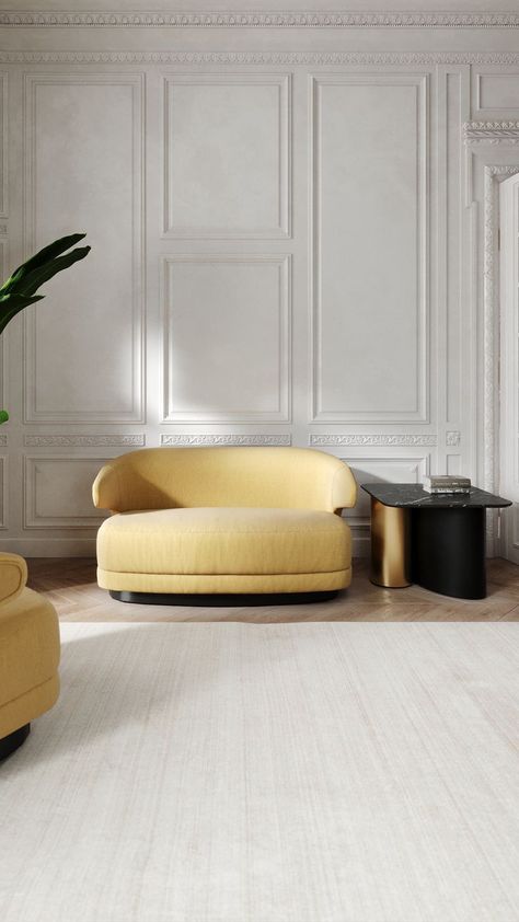 Looking for an icon? ✨ YORK line presents an upholstered sofa and armchair with curved back and lacquered base. Its distinctive arms make its design comfortable, elegant and modern, able to transform your living room into a symbol of comfort. #ALGA #design #homedecor #interiordesign #newcollection #bespoke #customize #projects #solutions #contemporary #timeless #handmade #madeinportugal Sunshine On A Rainy Day, Sofa And Armchair, A Ray Of Sunshine, Ray Of Sunshine, On A Rainy Day, Curved Back, A Symbol, Upholstered Sofa, Floor Chair