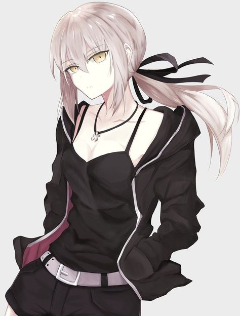 Harrison is your average Fate fan with a "light" obsession with FGO. … #action #Action #amreading #books #wattpad Salter And Jalter Fate, Saber Alter Fanart, Jeanne Alter Fanart, Ponytail Ribbon, Saber Alter, Jeanne Alter, Arturia Pendragon, Roleplay Characters, Chic Fall Outfits