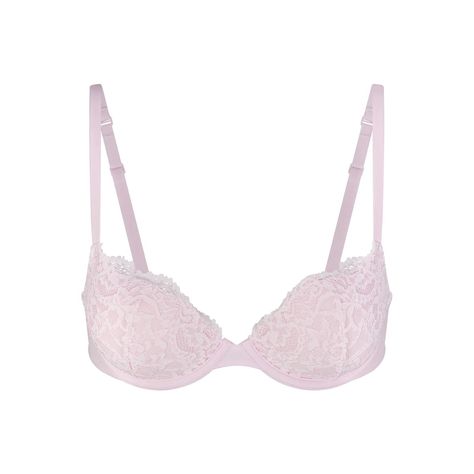 PUSH-UP BRA | SKIMS (US) Barbies Closet, Girly Fits, Dr Closet, Pink Lace Bra, Clothing Aesthetic, Pretty Bras, Salt Air, Cute Bras, Insta Feed