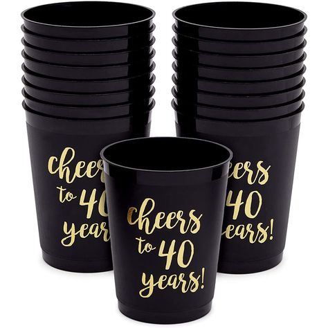 Cheers To 50 Years, Birthday Decorations For Men, Plastic Party Cups, Birthday Party Cups, Party Cups, 50th Birthday, 50 Years, Birthday Decorations, Birthday Party