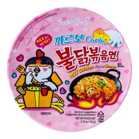 Hot Chicken Ramen Big Bowl Carbo 105g Product of KOREA | Ships from California, USA California Residents see Prop 65 WARNING. HALAL-CERTIFIED PRODUCT Buldak Carbonara, Samyang Ramen, Samyang Buldak, Buldak Ramen, Hot Chicken Flavor Ramen, Cup Ramen, Ramen Stir Fry, Chicken Ramen, Spicy Ramen