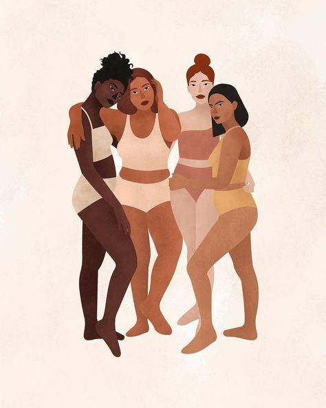 Real Body Shapes, Body Shapes Women, We Are Stronger Together, Neutral Skin Tone, Mindfulness Art, Stronger Together, Jeans Store, Real Bodies, We Are Strong