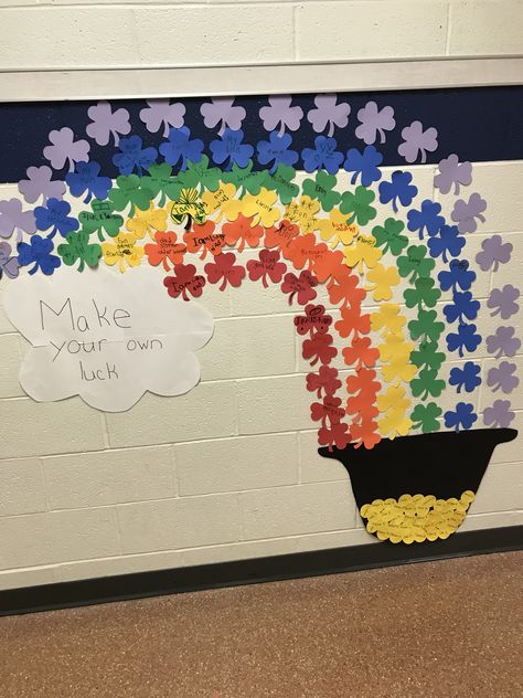 Hallway Decorations, Hallway Decorating, St Patrick’s Day, Classroom Activities, Gold Coins, The Gold, School Activities, St Patrick, Hallway