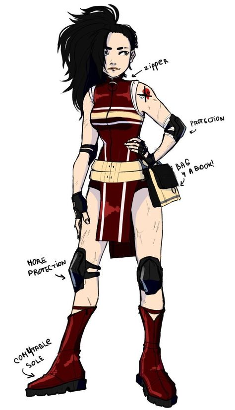 Just having broken up with Shoto Todoroki, Momo has now crossed out her heart tattoo with his name over it. Momo Costume Redesign, Todoroki Costume Redesign, Momo Yaoyorozu Hero Costume Redesign, Todoroki Hero Costume Redesign, Todoroki Inspired Outfit, Momo Yaoyorozu Costume Redesign, Mha Hero Costume Redesigns, Momo Yaoyorozu Redesign, My Hero Academia Inspired Outfits