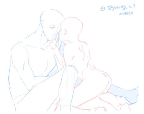 Couple Poses Drawing, Him And I, Drawing Body Poses, Couple Poses Reference, Body Base Drawing, Body Pose Drawing, 캐릭터 드로잉, Poses References, Figure Drawing Reference