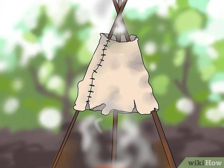 How to Tan a Hide: 14 Steps (with Pictures) - wikiHow Tanning Deer Hide, Tanning Hides, How To Tan, How To Make Leather, Survival Knots, Tan People, Deer Hide, Prepper Survival, Leather Workshop