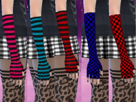 Gloves for emo and scene girls. Fit teens and adults. You don't need a mesh.  Found in TSR Category 'Sims 4 Female Gloves' Sims 4 Emo Accessories Cc, Scene Cc Ts4, Sims 4 Emo Accessories, Sims 4 Cc Flannel Accessory, Sims 4 Cc Gloves Fingerless, Sims4 Scene Cc, Sims Cc Scene, Sims 4 Fingerless Gloves, Casual Sims 4 Cc