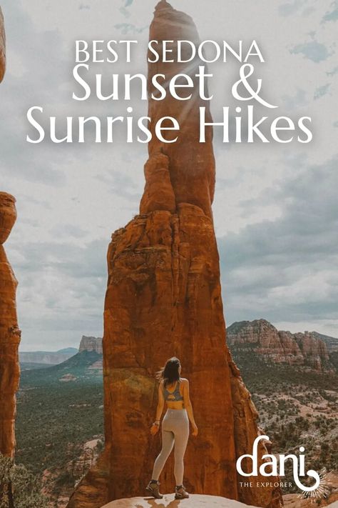 11 Best Sedona Sunrise & Sunset Hikes for Unreal Views Sedona In October, Sedona Sunset, Sedona Things To Do, Sedona Arizona Travel, Sedona Hikes, Sedona Travel, Desert Sunrise, Visit Sedona, Trip To Grand Canyon