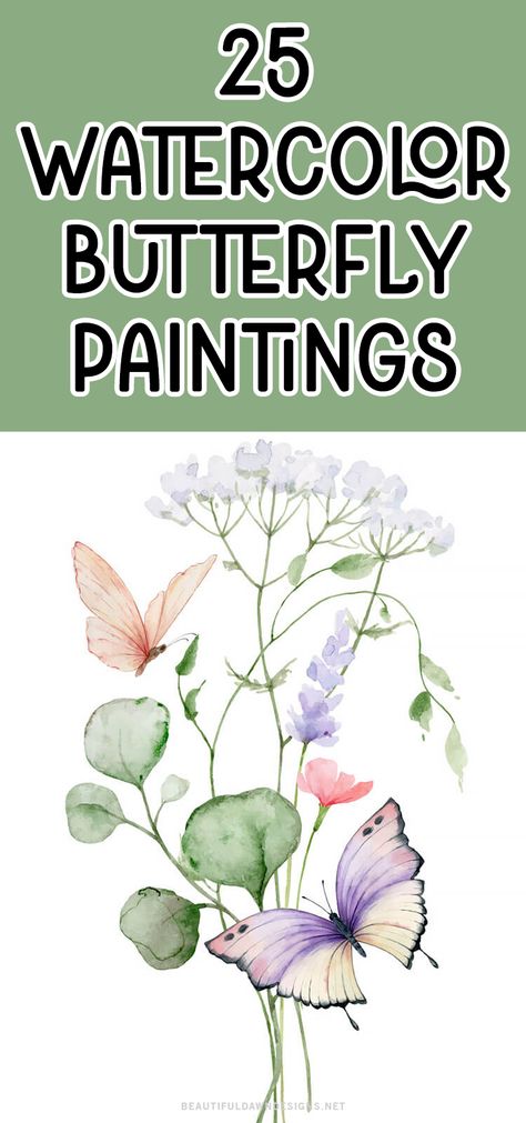 Butterflies have long been a favorite subject for artists because of their delicate and intricate designs, making it possible to create stunning and detailed watercolor paintings. Here, I have compiled 25 beautiful watercolor butterfly painting ideas that are sure to inspire and captivate anyone who loves the beauty of nature and art. Watercolor Flowers And Birds, Watercolor Butterflies Painting Watercolour, Insects Watercolor Painting, Water Colour Butterflies, Paintings With Butterflies, Watercolor Butterflies Painting, Butterfly Watercolor Painting Easy, How To Paint Butterflies, Watercolor Art Flowers Beautiful