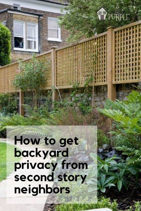 Backyard Privacy Overhead, Backyard Privacy Ideas Rental, Privacy From Neighbors Balcony, Privacy Fence Ideas For Close Neighbors, Fence Higher Privacy, Add More Privacy To Your Fence, Screening Fences Outdoor Privacy, Garden Panels Privacy Screens, Landscaping Screening Ideas