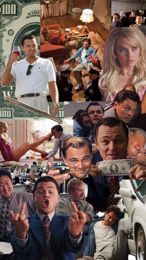 Wolf On Wall Street, College Poster, The Wolf Of Wall Street, Wolf Of Wall Street, The Wolf, Wall Street, Collage, Wall