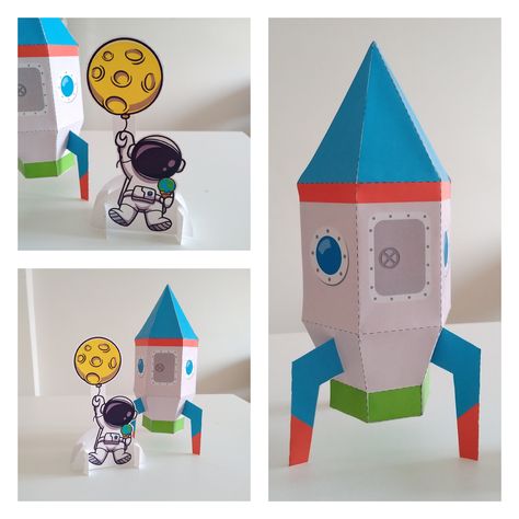 Paper Rocket, Paper Games For Kids, Paper Rockets, Galaxy Birthday, Toy Rocket, Star Ship, Rocket Launcher, Flashcards For Kids, Paper Games