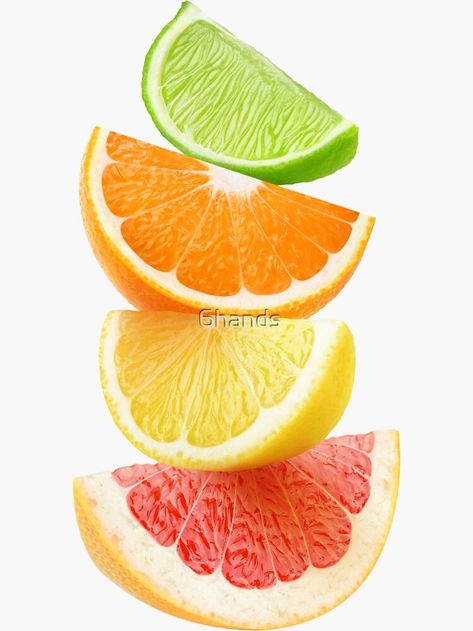 Buy 'Citrus slices on top of each other' by 6hands as a Sticker #healthylifestylebytsf Grapefruit Wallpaper, Holiday Skin, Citrus Slices, Fruits Drawing, Fruit Wallpaper, Fruit Photography, Food Painting, Painting Subjects, Fruit Painting