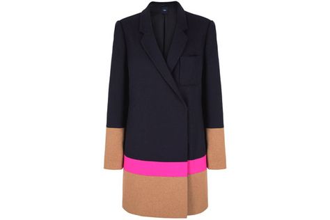 The Gap, $168. Color Block Coats, Best Winter Coats, Cute Coats, Long Black Coat, Womens Suits Business, Fall Coat, Woolen Coat, Winter Coats Women, Colour Block