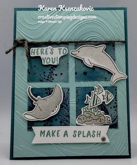 Good Tuesday Morning, Dolphin Images, Happy Whale, Beach Cards, Tuesday Morning, Stamping Up Cards, Some Cards, Special Cards, Card Layout