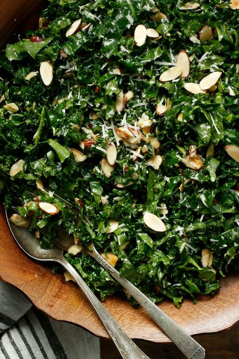 Black Kale Salad, Arugula Kale Salad, Lemon Garlic Kale Salad Nyt, Dinosaur Kale Salad, Lemony Kale Salad, Black Kale Recipes, Crisp Chickpeas, Corn Asparagus, Best Kale Salad