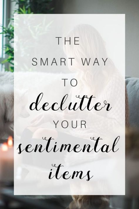 Have a big box of stuff that's overwhelming with nostalgia? Here are 7 *new* tricks to declutter sentimental items the smart, systematic way. Sentimental Items Storage, Decluttering Sentimental Items, How To Organize Photos Storage Boxes, Declutter Sentimental Items, Minimalist Declutter, Downsizing Tips, Peter Walsh, Declutter Home, Decluttering Ideas