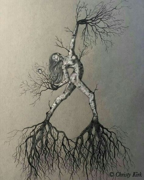 Roots Drawing, Human Tree, Laurel Tree, Wood Nymphs, Tree Spirit, Tree Woman, Greek And Roman Mythology, Leaf Drawing, Roman Mythology