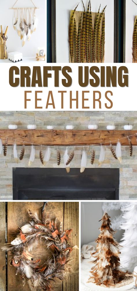 Bird Feather Wreath, How To Display Bird Feathers, Pheasant Feathers Crafts, Craft Feathers Ideas, Art Using Feathers, Crafts With Feathers Diy, What To Do With Feathers Diy Ideas, Things To Do With Chicken Feathers, Turkey Feather Crafts Ideas