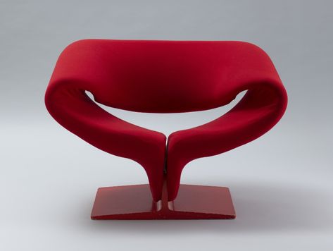 Ribbon Chair, Pierre Paulin, Unique Chair, Interiors Online, Intelligent Design, Tubular Steel, Comfortable Chair, Painted Wood, Mid Century Design