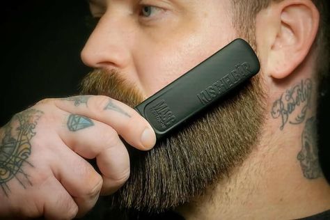 Best Beard Straightener: 11 Beard Straighteners For A Smooth, Silky Beard https://mensgear.net/best-beard-straightener Heated Brush, Beard Straightener, Curly Beard, Bald With Beard, Beard Straightening, Straightening Comb, Beard Conditioner, Beard Brush, Short Beard