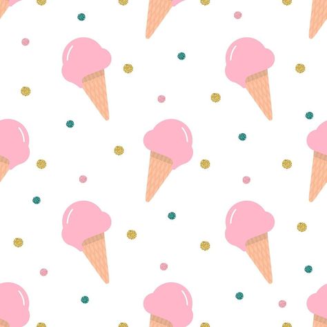 Colourful Ice Cream, Cone Pattern, Ice Cream Clipart, Ice Cream Pattern, Colorful Ice Cream, Waffle Cone, Waffle Cones, Custom Dog, Waffles