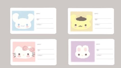 Cinnamoroll Crafts, Sanrio Money, Play Money Template, Sanrio Crafts, Diy Hello Kitty, Money Template, Gift Card Template, Id Card Template, Diy Gift Set