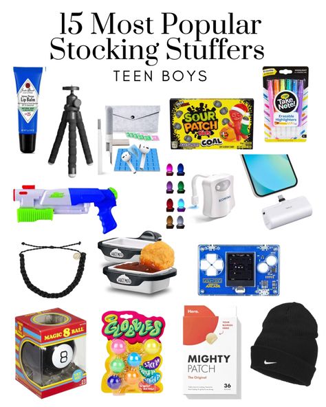 The 15 most popular stocking stuffers for teen boys. These are the items you loved most from our ‘150+ Stocking Stuffer ideas for teen boys’ blog post Teen Stocking Stuffers, Teen Boy Stocking Stuffers 2023, Stocking Stuffers For Teens Boys, Boy Stocking Stuffers, Teen Boy Stocking Stuffers, Advent Calendar For Teen Boys, Stocking Stuffers Teen Boys, Stocking Gifts For Teenage Boys, Stocking Stuffers For Teen Boys