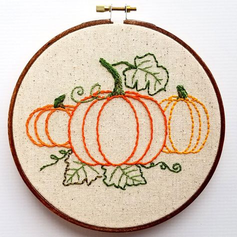 9 Fun Fall Finds to get you through Thanksgiving! Fall Hand Embroidery, Beginner Embroidery, Beginner Embroidery Kit, Beginners Embroidery, Hand Embroidery Kit, Hand Embroidery Tutorial, Hand Embroidery Projects, Hand Embroidery Pattern, Embroidery For Beginners