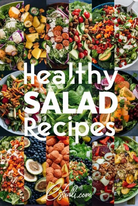 Tasty and colorful healthy salad recipes await! These easy meals are packed with nutrients and flavors to keep you energized. From refreshing greens to hearty grains each bowl serves up health and happiness. Perfect for lunch or dinner these salads will delight your taste buds and fuel your body. Salad greens quinoa tomatoes avocado dressing" https://ostrali.com/salad-recipes/ Salad Toppings Ideas, Healthy Salad Lunch, Easy Healthy Salads, Healthy Salads Recipes, Spring Mix Salad Recipes, Raw Salad Recipes, Healthy Lunch Salad, Spring Mix Salad, How To Cook Lamb