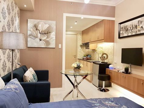 Condo Style House Small Spaces, 22sqm Condo Design, Small Condo Interior Design Philippines, 25sqm Condo Design, 25 Sqm Condo Interior Design, 22 Sqm Condo Interior Design, Tiny Condo Interior Design, Studio Type Condo Ideas Small Spaces, Smdc Condo