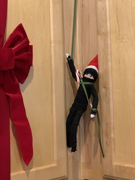 Ninja Ninja Elf On The Shelf, Elf On A Shelf Ideas, Elf On A Shelf, Elf On The Shelf Ideas, Shelf Ideas, On The Shelf, A Shelf, Elf On The Shelf, Elf