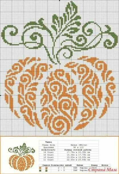 Pumpkin Cross Stitch Patterns, Halloween Cross Stitch Charts, Autumn Cross Stitch Patterns, Pumpkin Cross Stitch, Fall Cross Stitch, Cross Stitch Fonts, Cross Stitch Freebies, Halloween Cross Stitch Patterns, Cross Stitch Christmas Ornaments