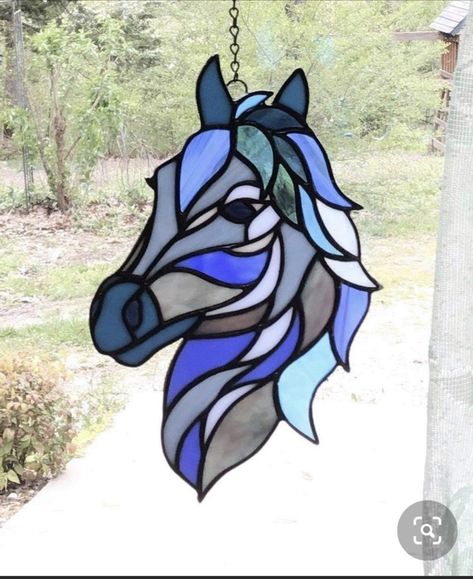 Stained Glass Horse, Make A Unicorn, Water Horse, Playful Painting, Horse Beautiful, Pig Pattern, Stained Glass Gifts, Stained Glass Rose, For My Granddaughter