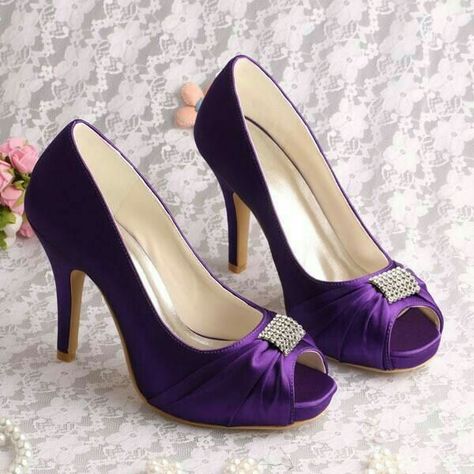 Dark Purple Heels, Plum Heels, Up Decorations, Unique Wedding Shoes, Purple High Heels, Wedding Shoes Pumps, Trendy High Heels, Purple Stuff, Cute High Heels