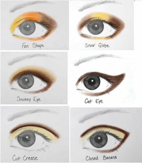 How To Put Eyeshadow, Teknik Makeup, Shape Chart, Apply Eyeshadow, Beauty Advisor, Eye Makeup Techniques, How To Apply Eyeshadow, Eye Look, Eye Shape