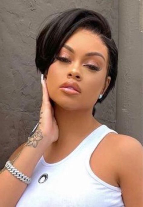 Short Bob Black Women, Very Short Bob Black Women, High Ponytail Hairstyle, Bob Black Women, Very Short Bob, Ponytail Hairstyles Tutorial, Bob Black, Curly Pixie Hairstyles, Black Hair Short Cuts