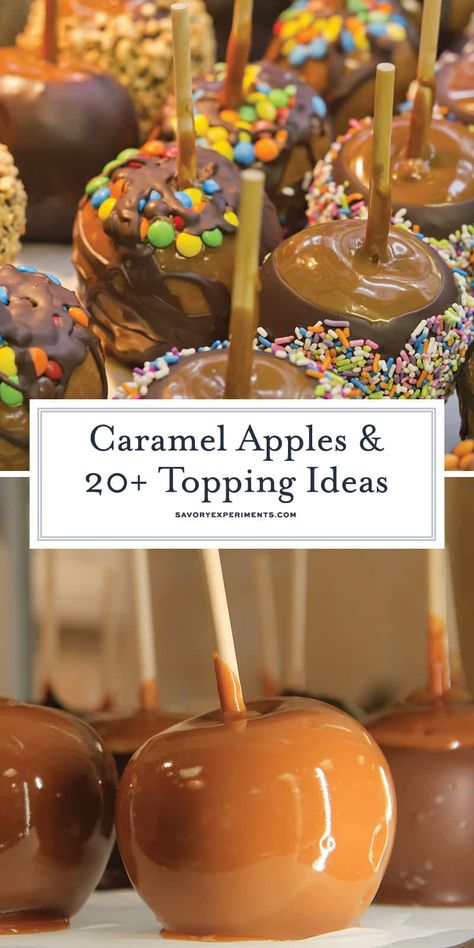 Desert Snacks, Apple Topping, Gourmet Candy Apples, Caramel Apple Bars, Gourmet Caramel Apples, Candy Apple Recipe, Caramel Apples Homemade, Caramel Apples Recipe, Gourmet Apples