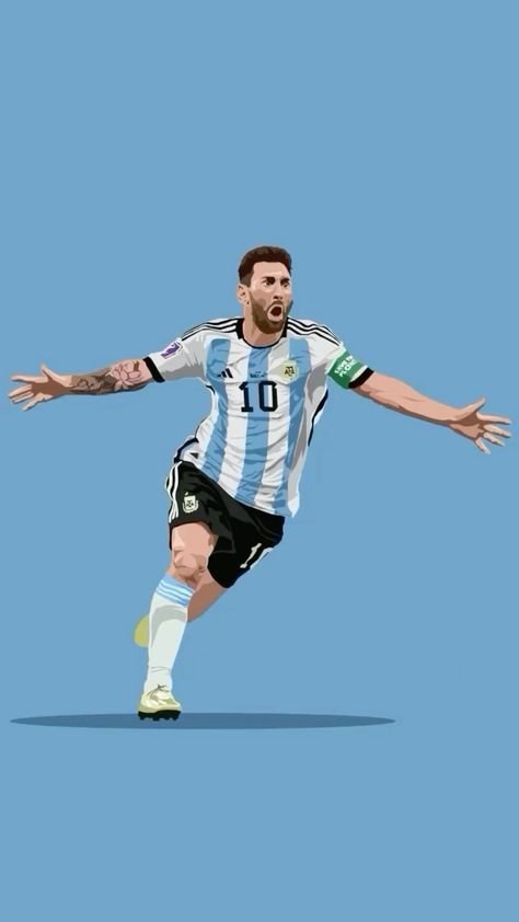 Messi Cartoon Wallpaper, Messi Cartoon, Argentina Players, Bf Gift, Messi Messi, Ronaldo Portugal, Black And Purple Wallpaper, Cristiano Ronaldo Portugal, Football Drawing